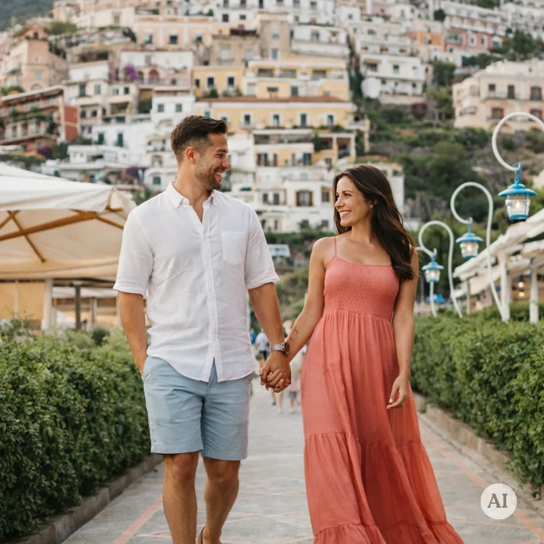 Amalfi Coast Photoshoot: Spiaggia Grande in Positano Picturo Shop