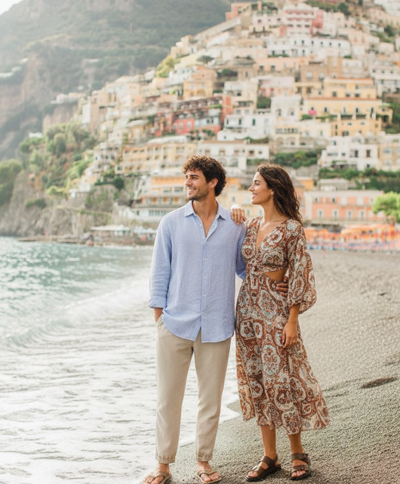 Amalfi Coast Photoshoot: Spiaggia Grande in Positano
