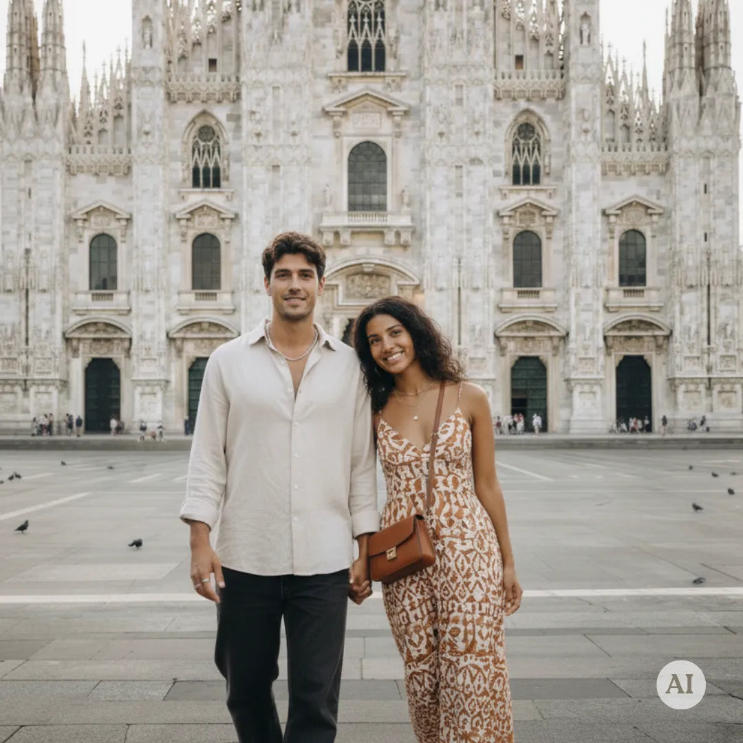 Milan Photoshoot at the Duomo & Galleria Vittorio Emanuele Picturo Shop