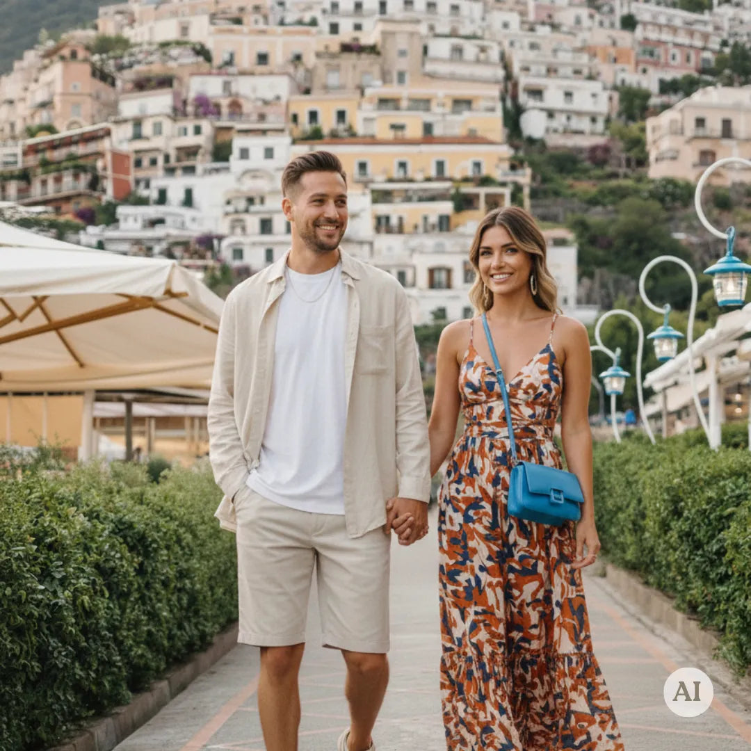 Amalfi Coast Photoshoot: Spiaggia Grande in Positano Picturo Shop
