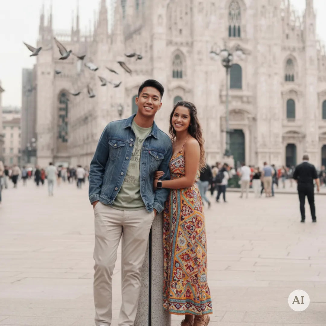Milan Photoshoot at the Duomo & Galleria Vittorio Emanuele Picturo Shop