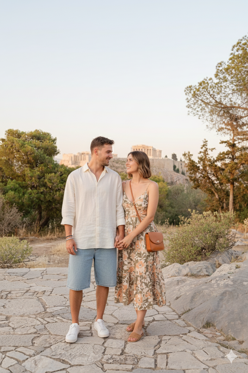 Athens Photoshoot - Akropolis & Historic Plaka with a local Photographer