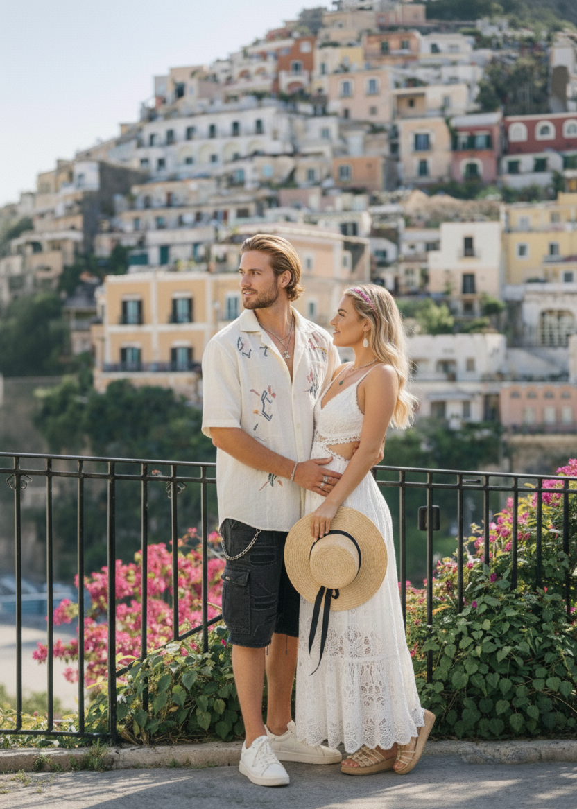 Amalfi Coast Photoshoot: Spiaggia Grande in Positano