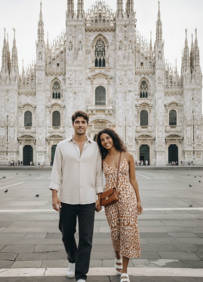 Milan Photoshoot at the Duomo & Galleria Vittorio Emanuele