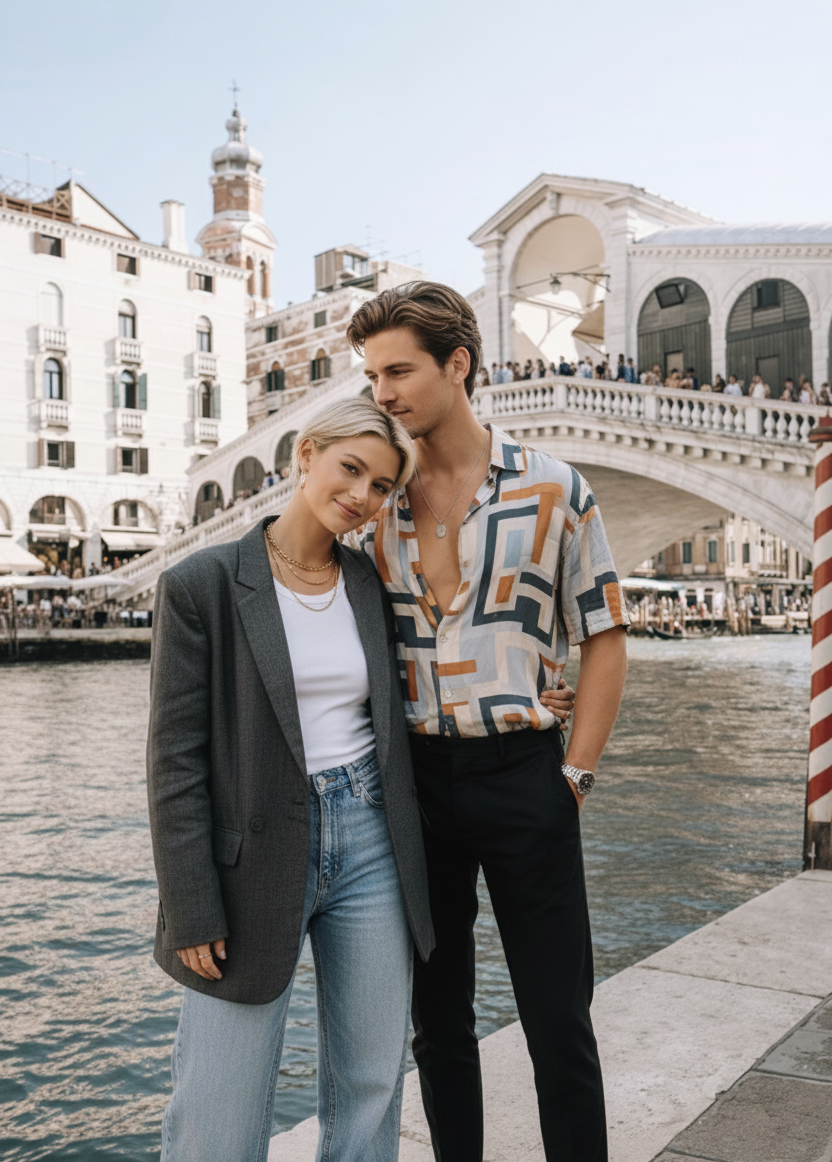 Venice Photoshoot in Historic Center and Bridges