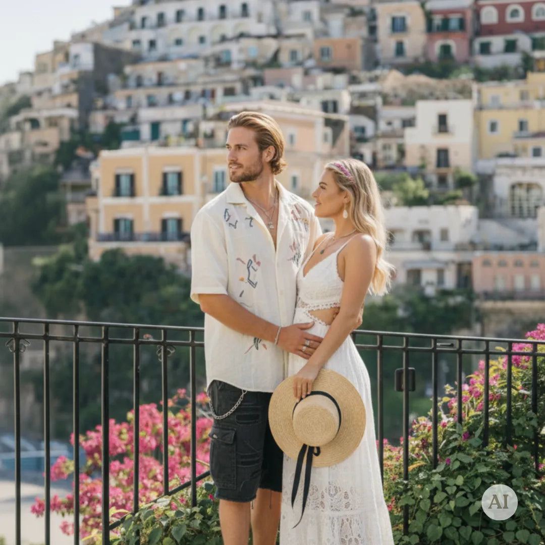 Amalfi Coast Photoshoot: Spiaggia Grande in Positano Picturo Shop