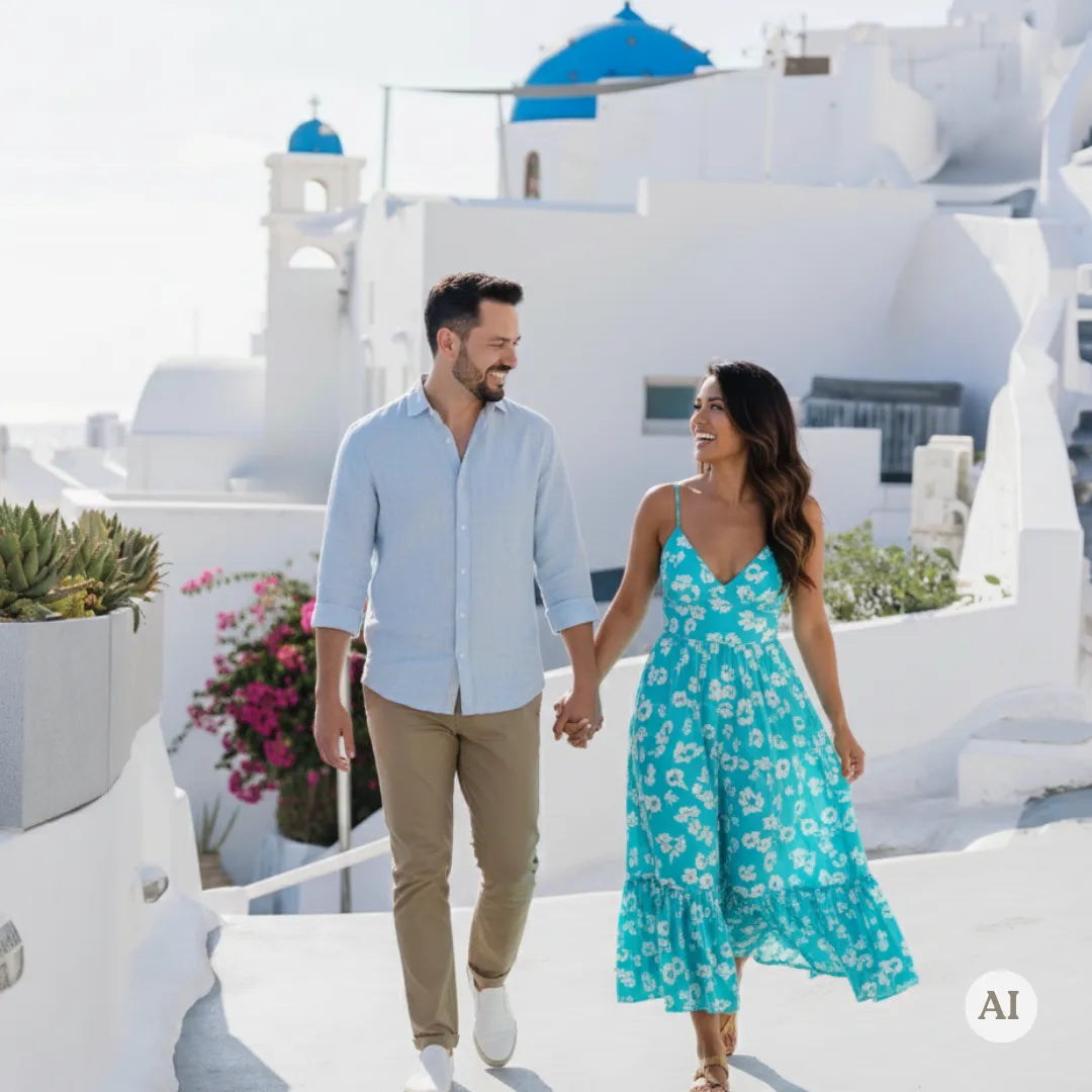 Santorini Photoshoot - Blue Dome & Oia highlights Photowalk Picturo Shop