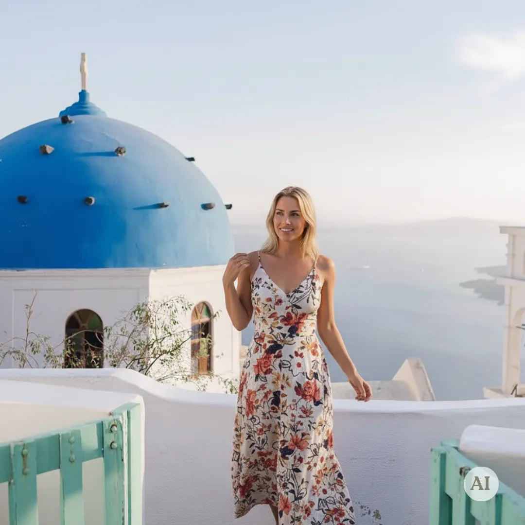Santorini Photoshoot - Blue Dome & Oia highlights Photowalk Picturo Shop