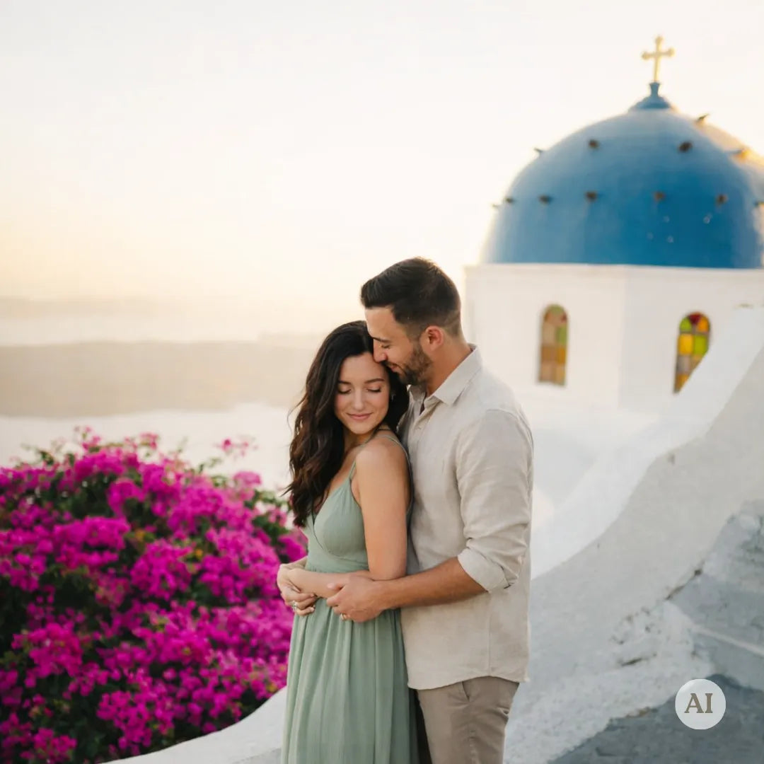 Santorini Photoshoot - Blue Dome & Oia highlights Photowalk Picturo Shop