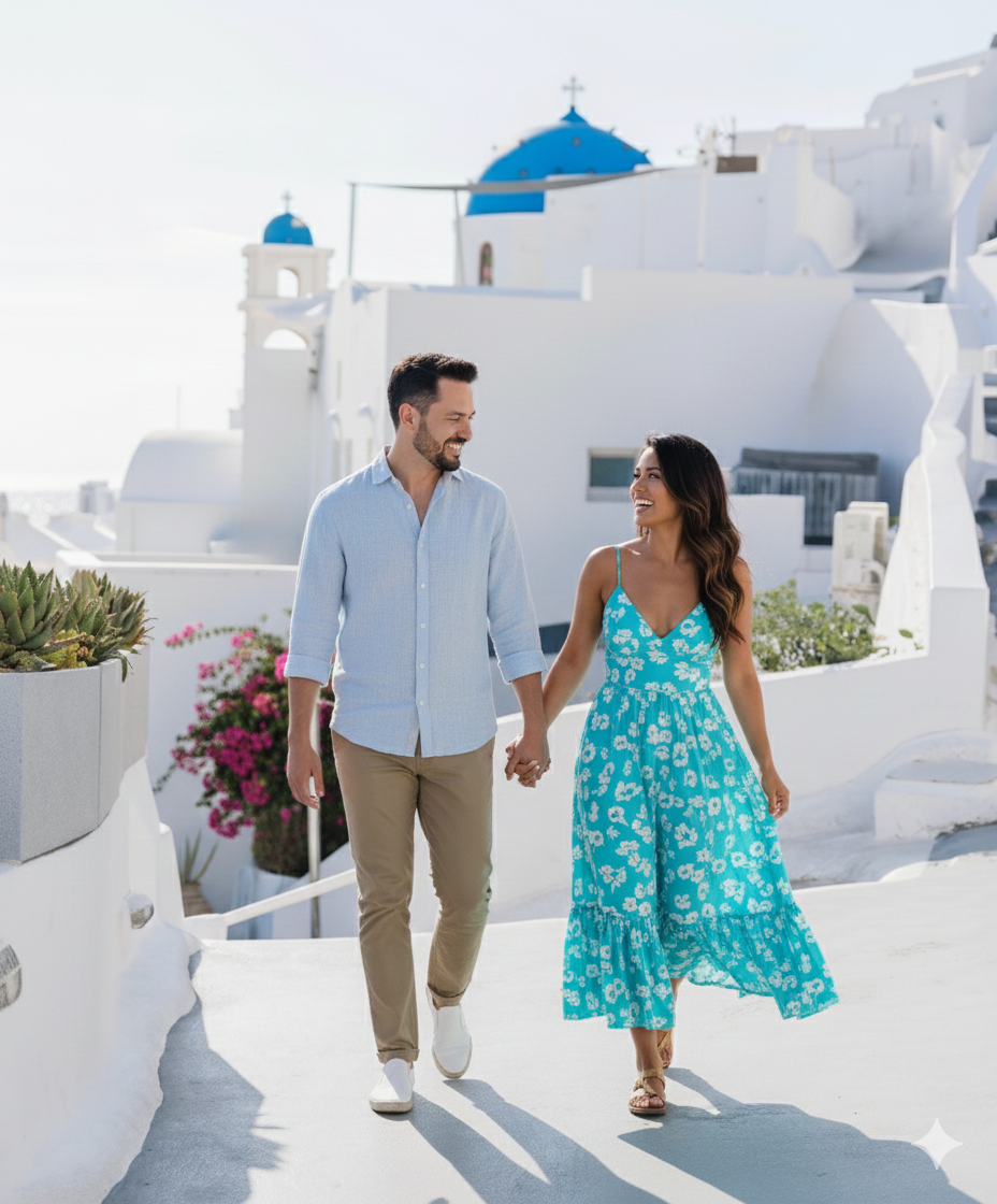 Santorini Photoshoot - Blue Dome & Oia highlights Photowalk