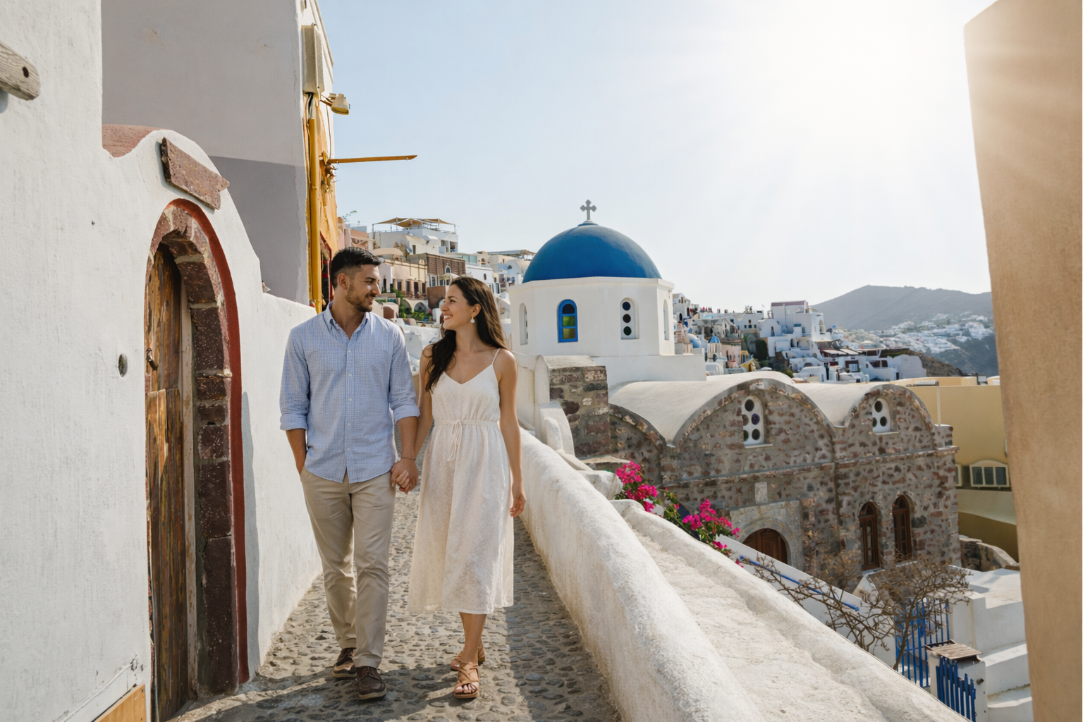 Santorini Photoshoot - Blue Dome & Oia highlights Photowalk