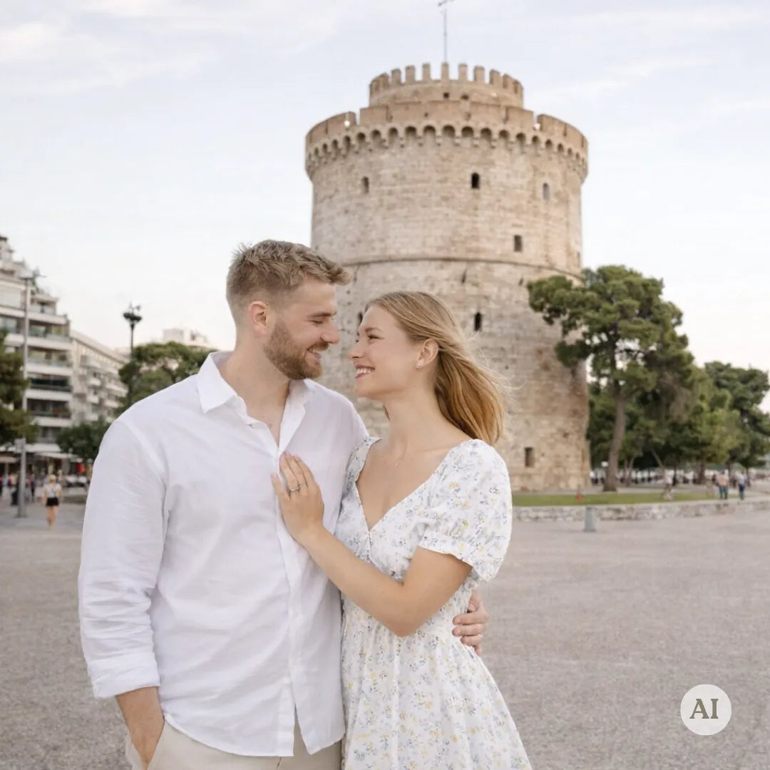 Thessaloniki Photoshoot - White Tower & Hagia Sofia with a local Photographer Picturo Shop
