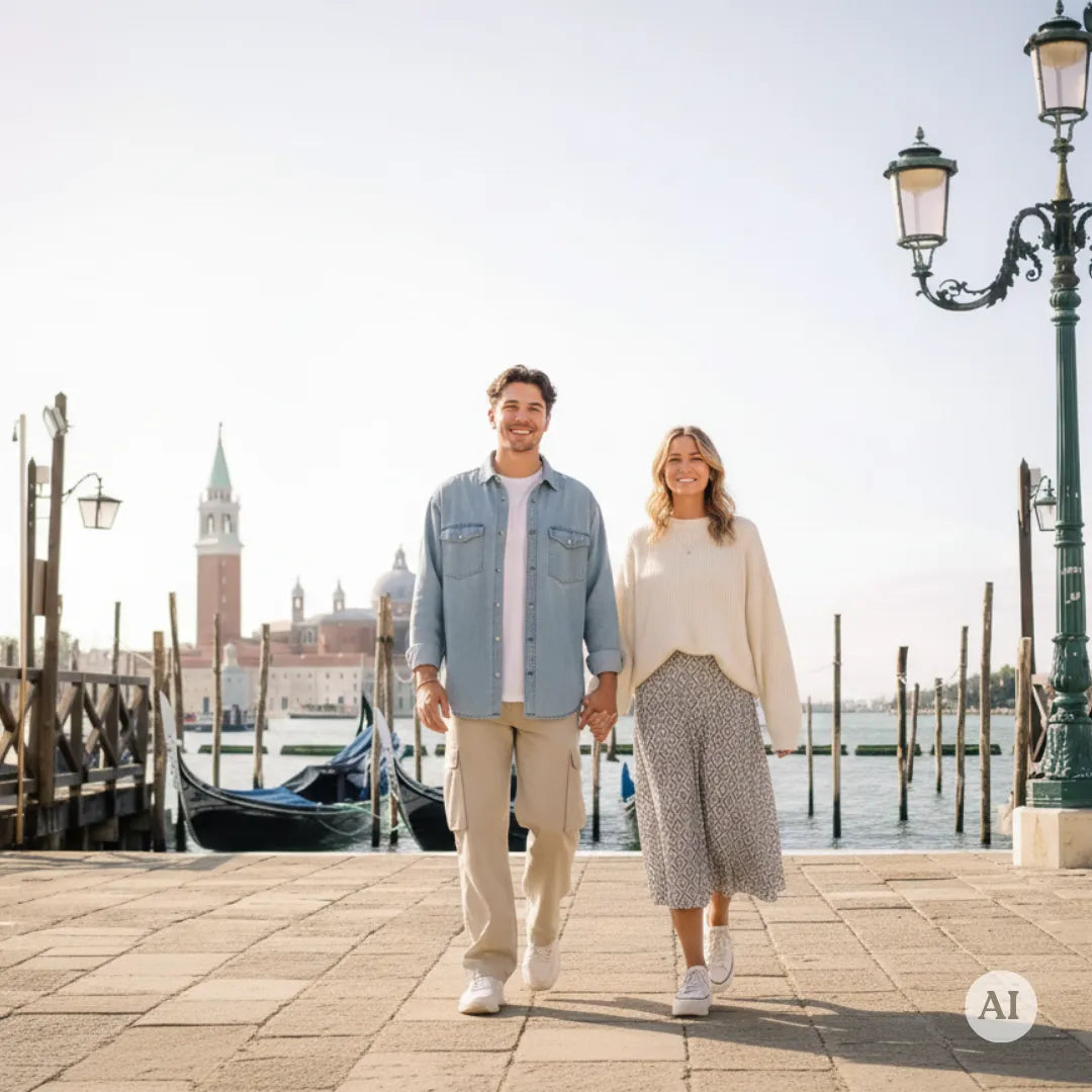 Venice Photoshoot in Historic Center and Bridges Picturo Shop