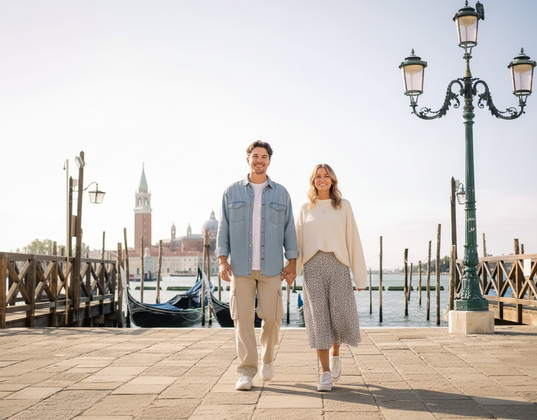 Venice Photoshoot in Historic Center and Bridges