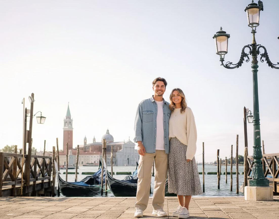 Venice Photoshoot in Historic Center and Bridges