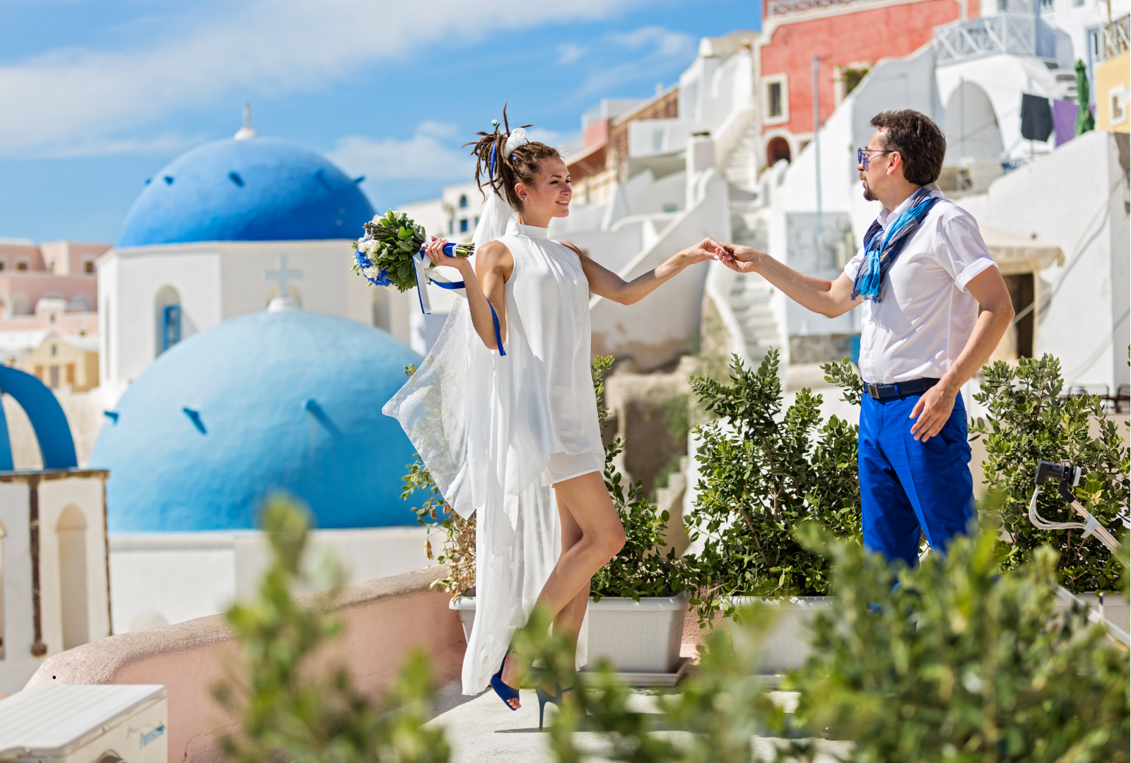 Santorini Blue Dome & Oia Hotspots Photoshoot